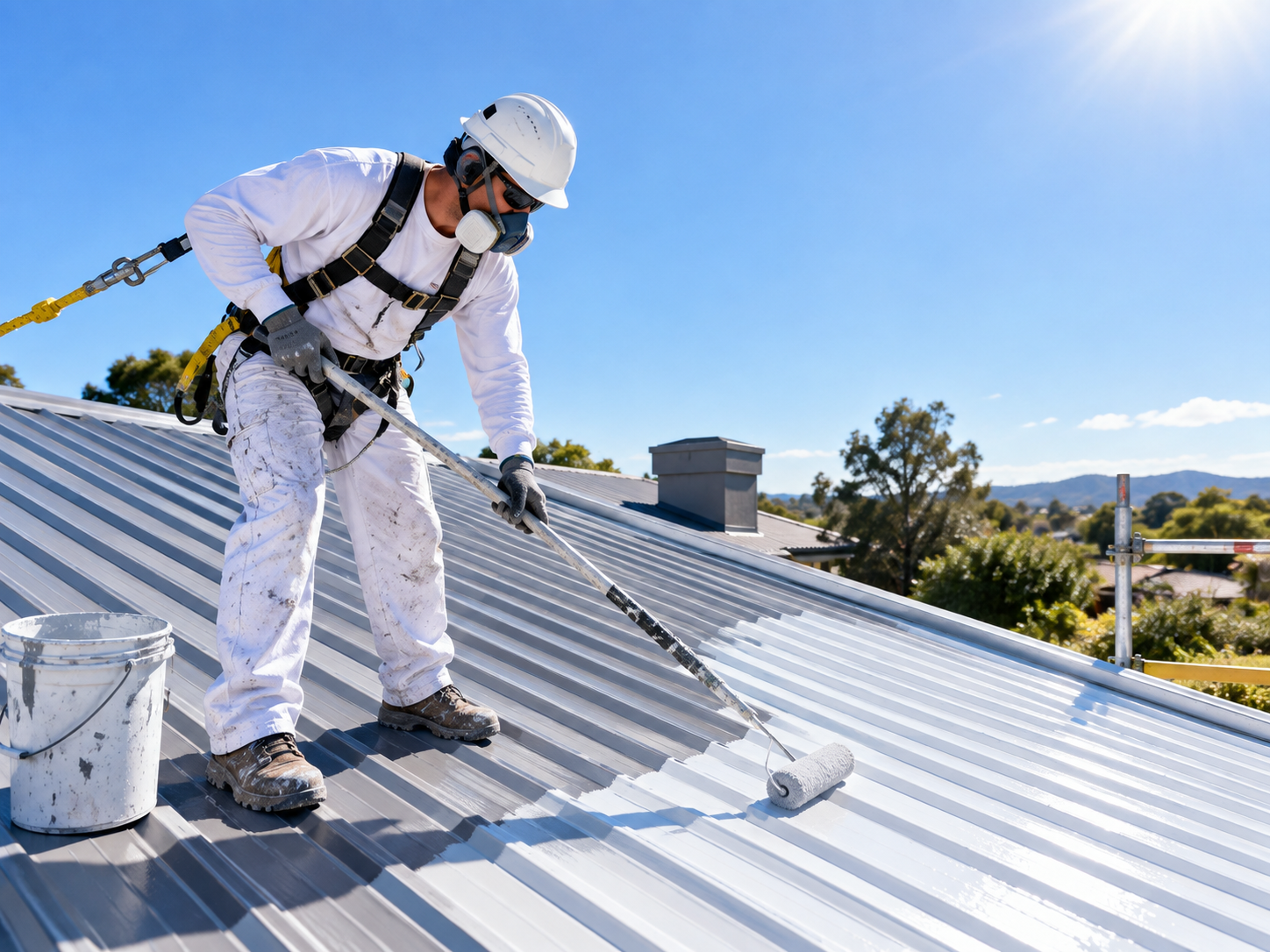 Restoring, protecting, refreshing, painting roof