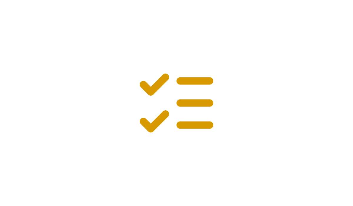 Gold checklist icon representing more insurance choices