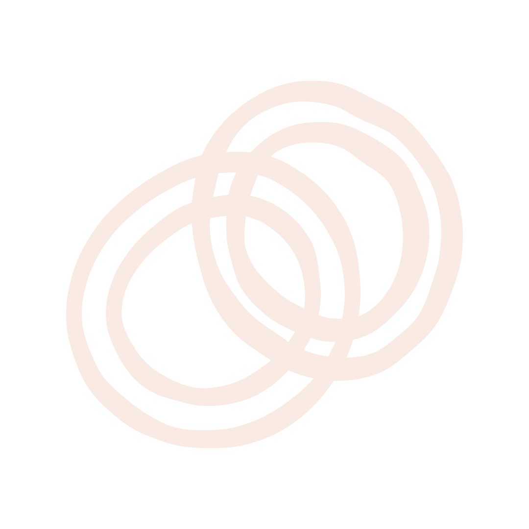 Simple illustration of three overlapping intertwined rings in white on a black background.