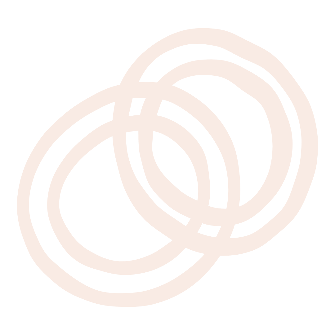 Abstract illustration of tangled beige lines on a black background.