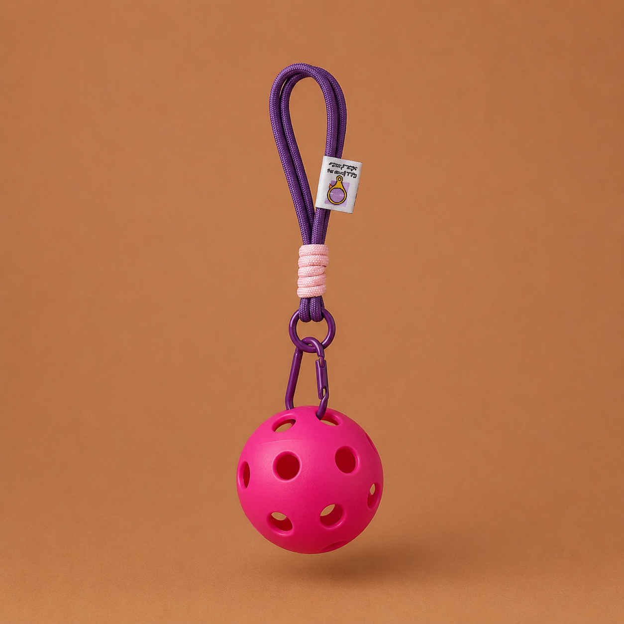 Pickleball Keychain Pink
