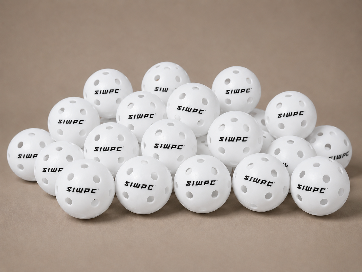 10 Pack White Indoor Pickleball Ball