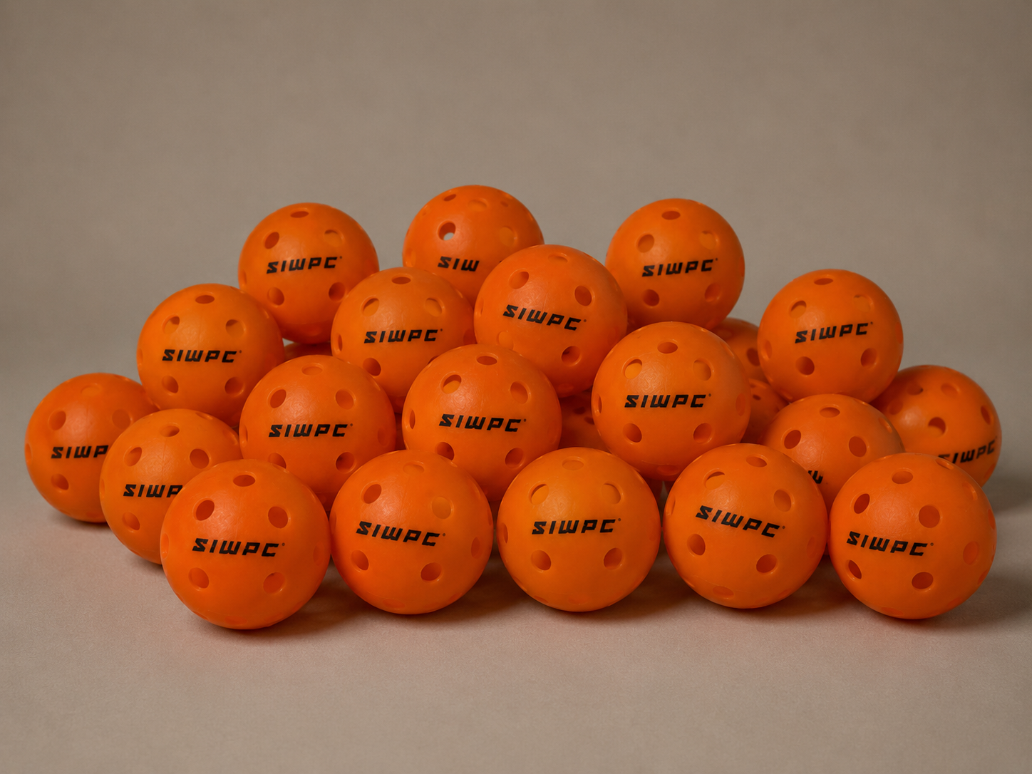 10 Pack Orange Indoor Pickleball Balls