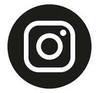 Logo d'Instagram en noir et blanc.