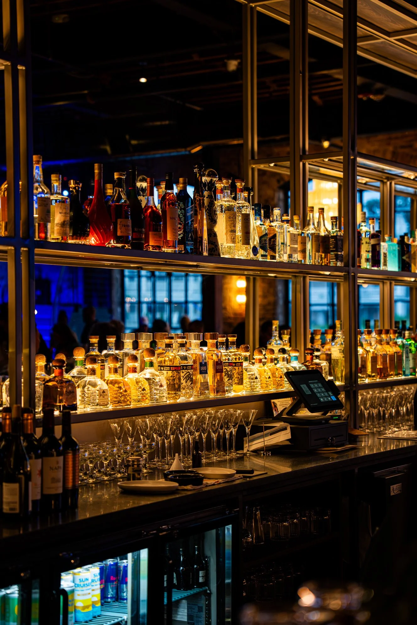 Asbury Social bar interior and dining ambience