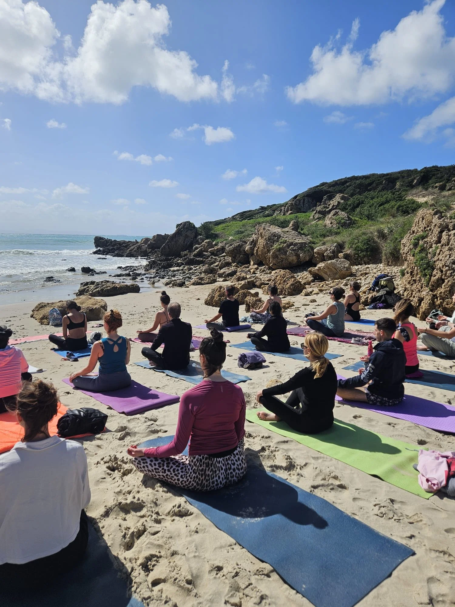 Beach Yoga at Autumn Retreat in Bolonia Beach.jpg