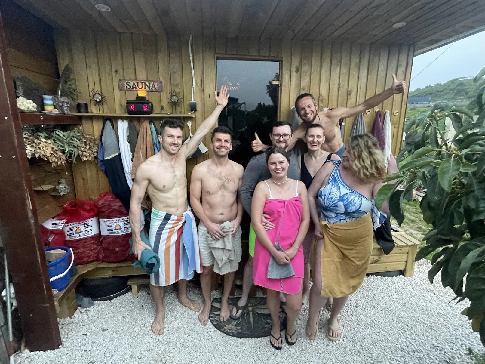 The Sauna Squad at Jardin Amara.JPG