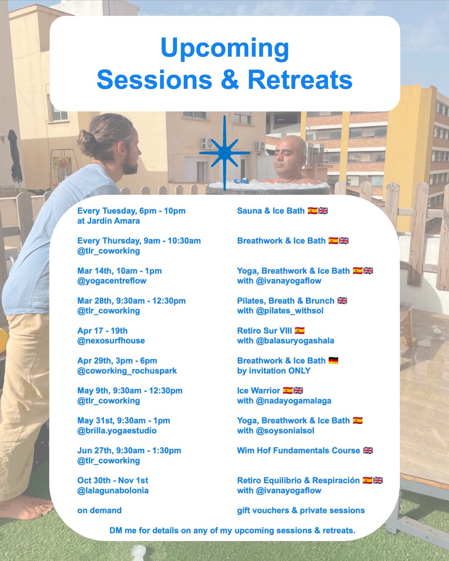 Times flying when you&rsquo;re having fun! It&rsquo;s time for an updated version of my upcoming sessions &amp; retreats.

This year is already super-charged with loads of exciting opportunities to practice ancestral styles for a healthy life &hellip