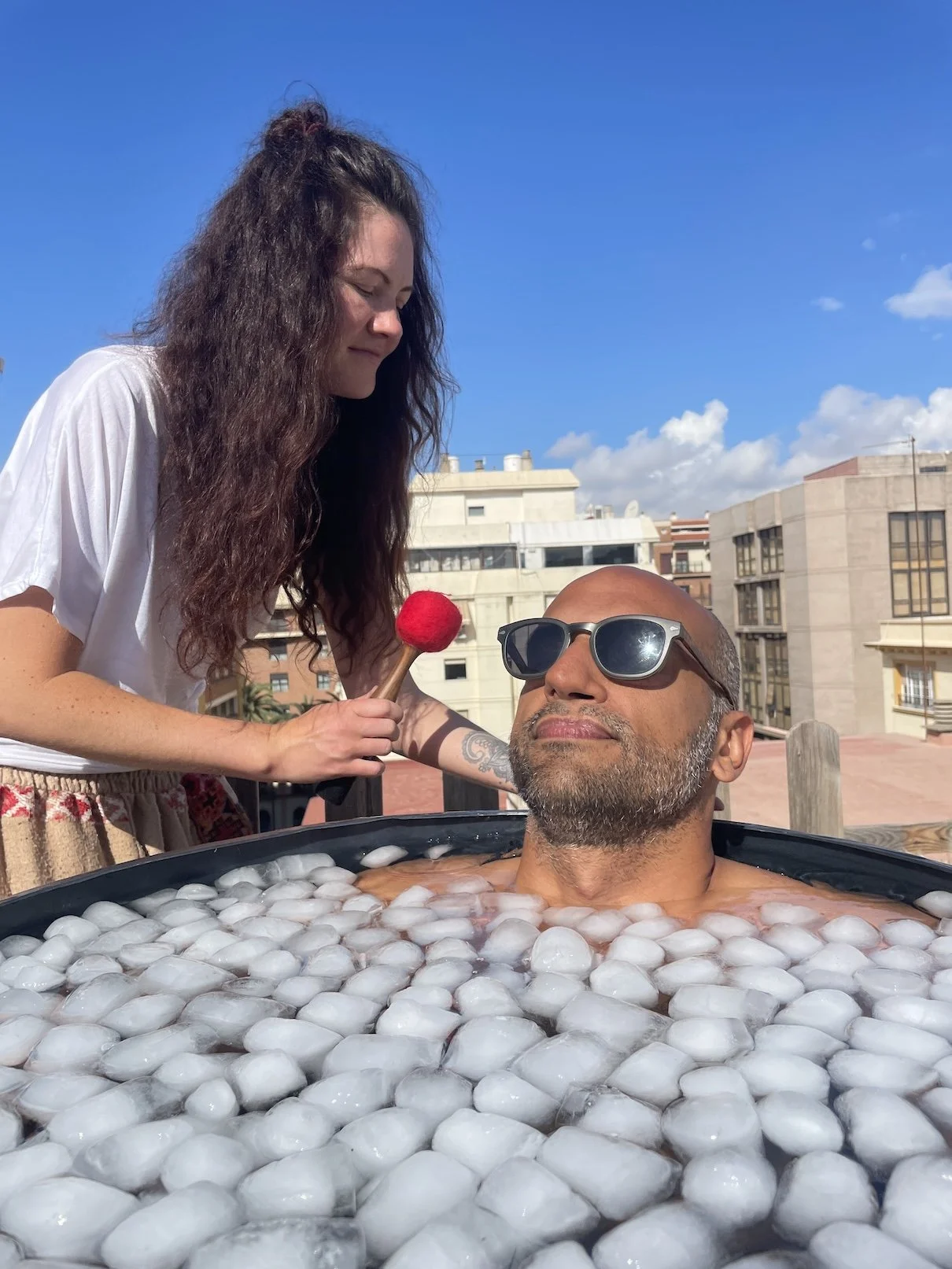 Cool sun glasses in the ice.JPG