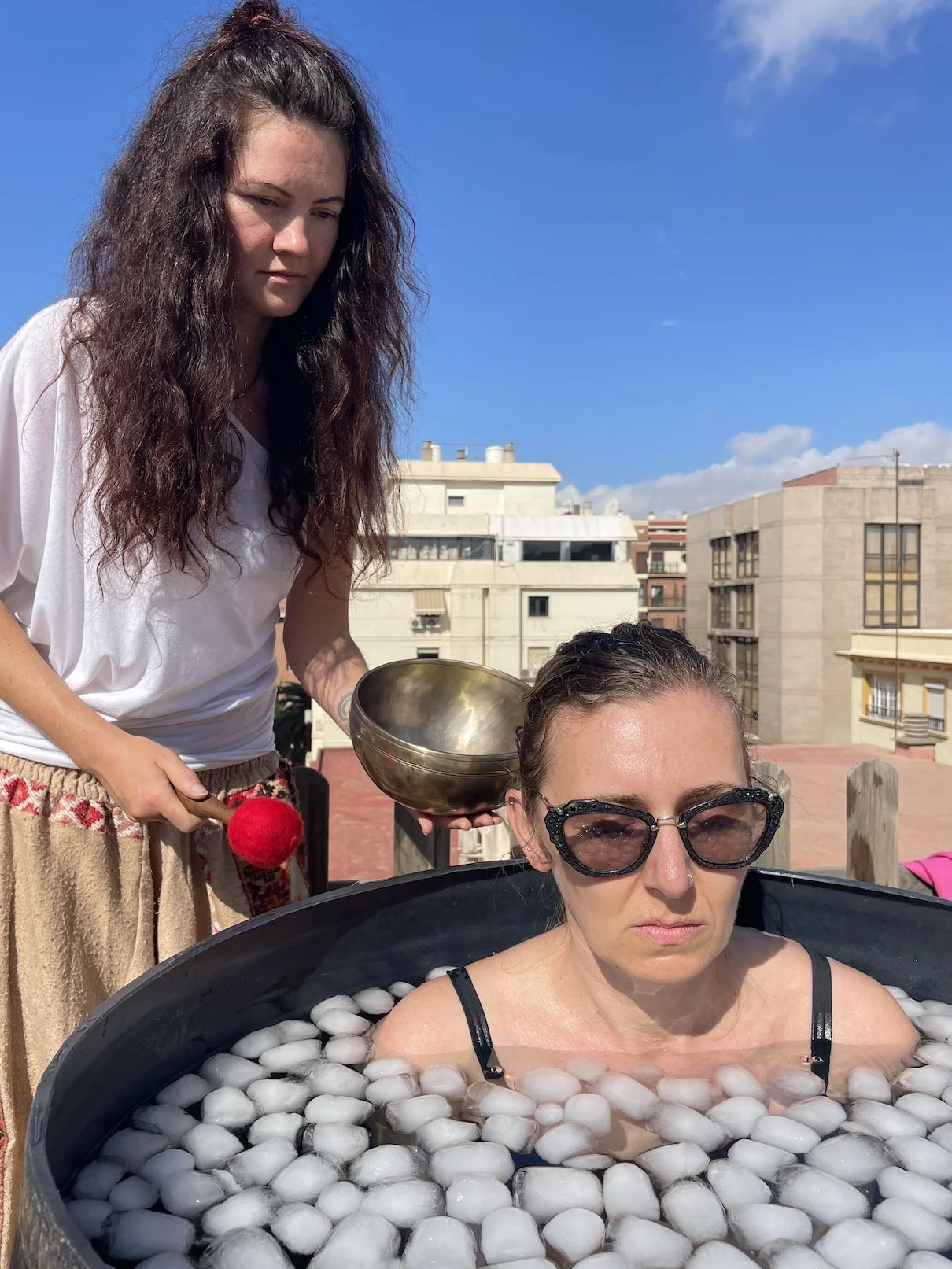 Fully focused during an ice bath.JPG