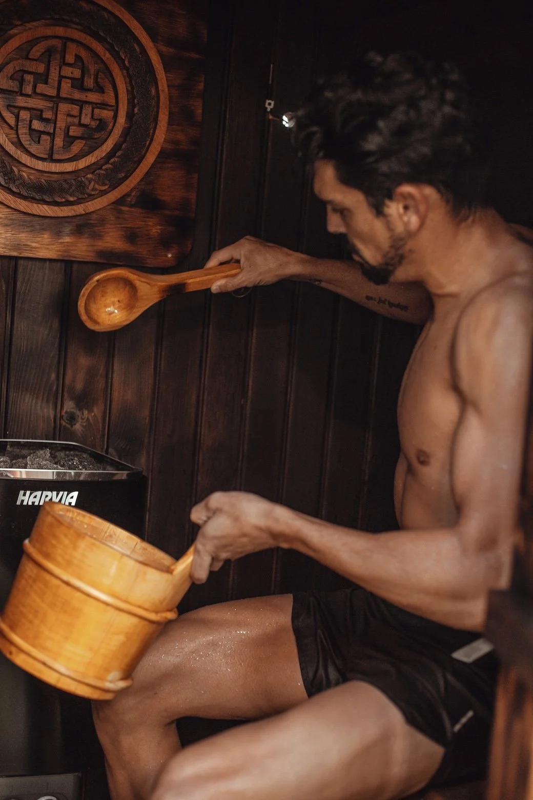 Turning up the sauna heat.jpg