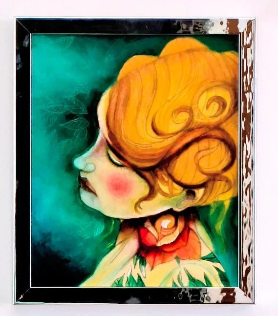 "The bride" - olio su tela, 24/30cm  - 2019