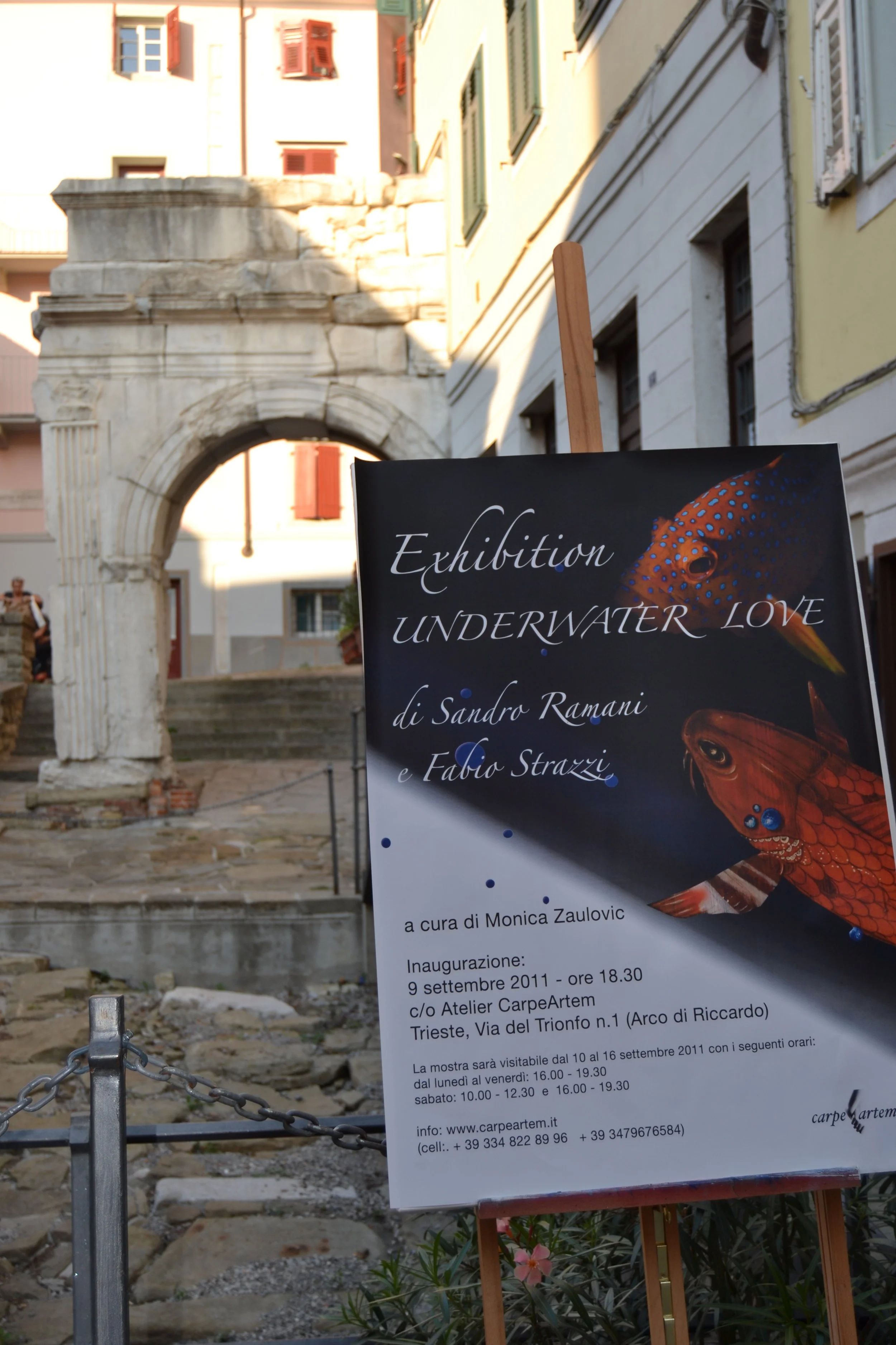 Mostra pittorica e fotografica 'Underwater Love' (Sandro Ramani e Fabio Strazzi), curata da Monica Zaulovic, nel settembre 2011 presso la sede dell'associazione culturale Carpe Artem di Trieste adiacente l'area storico-archeologica dell'Arco di Ricca