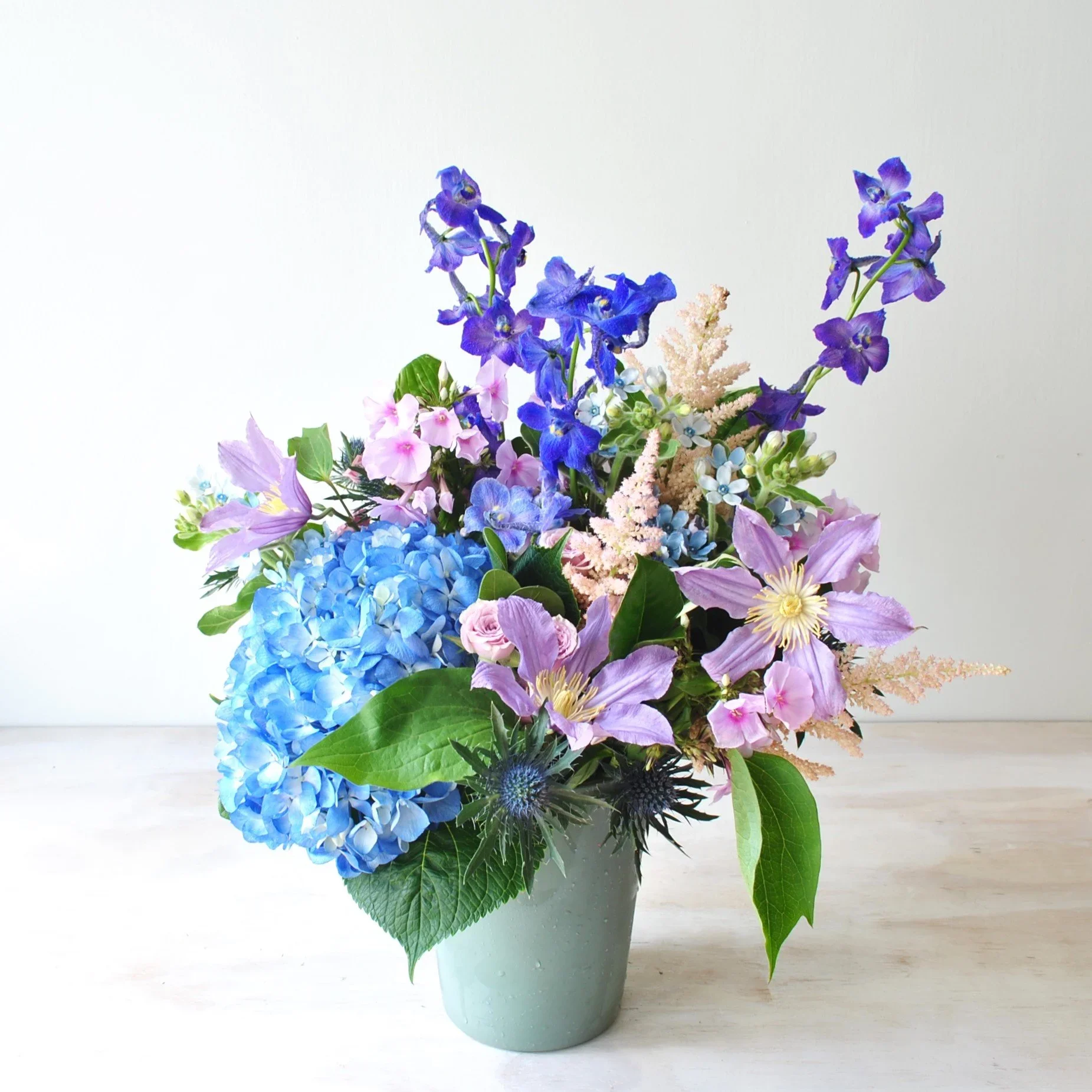 Cool toned florals for same day delivery Charlestown