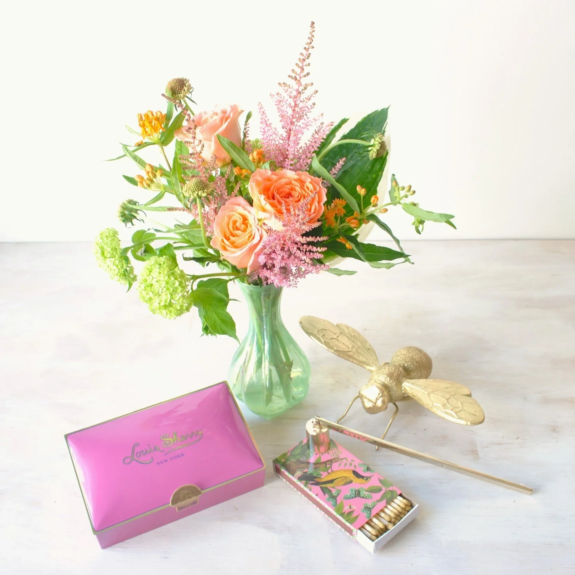 gift sets with flowers and candles delivered same day boston ma