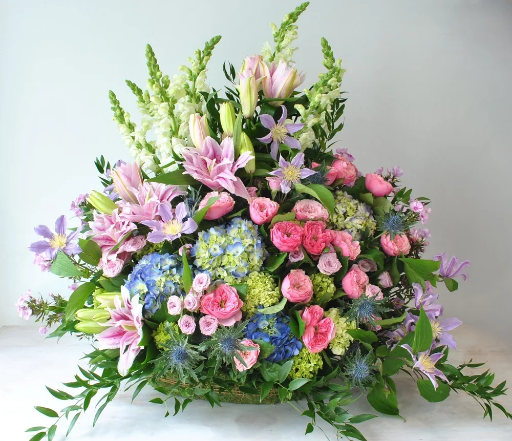 Pastel Garden Basket