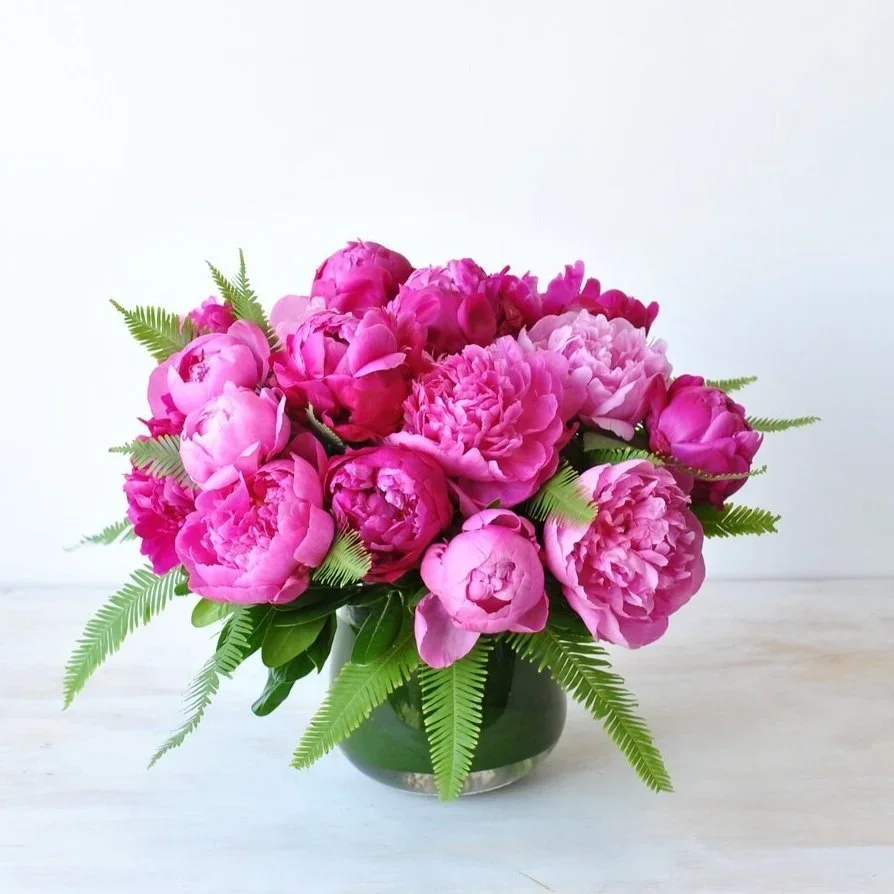 peony flower arrangements delivered same day