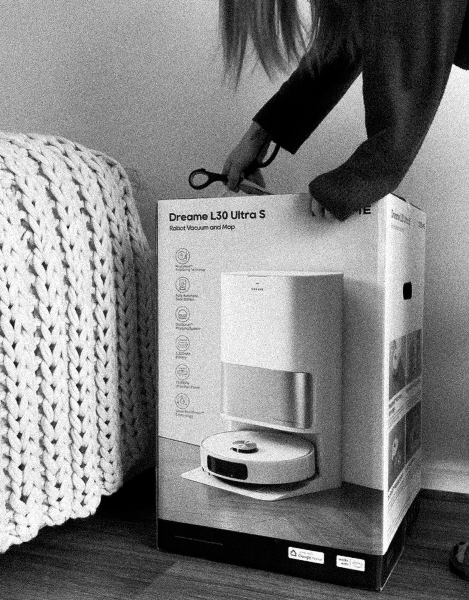 UGC creator filming content of home appliance