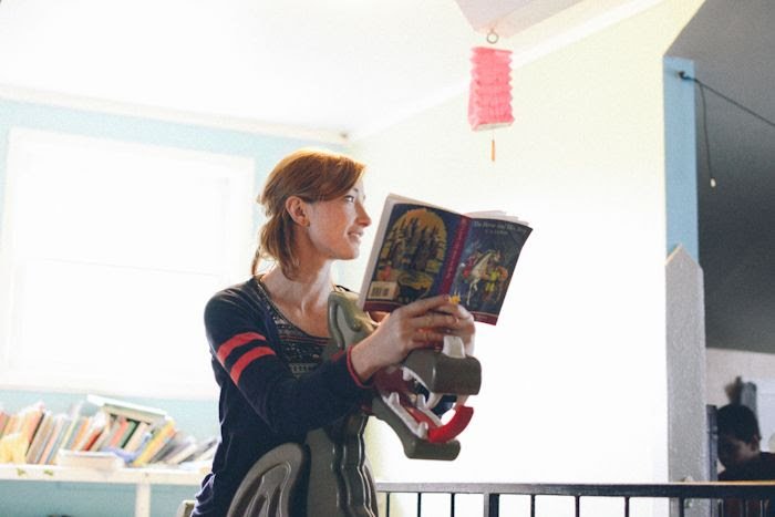 Family read-alouds, growing children and the writing process..