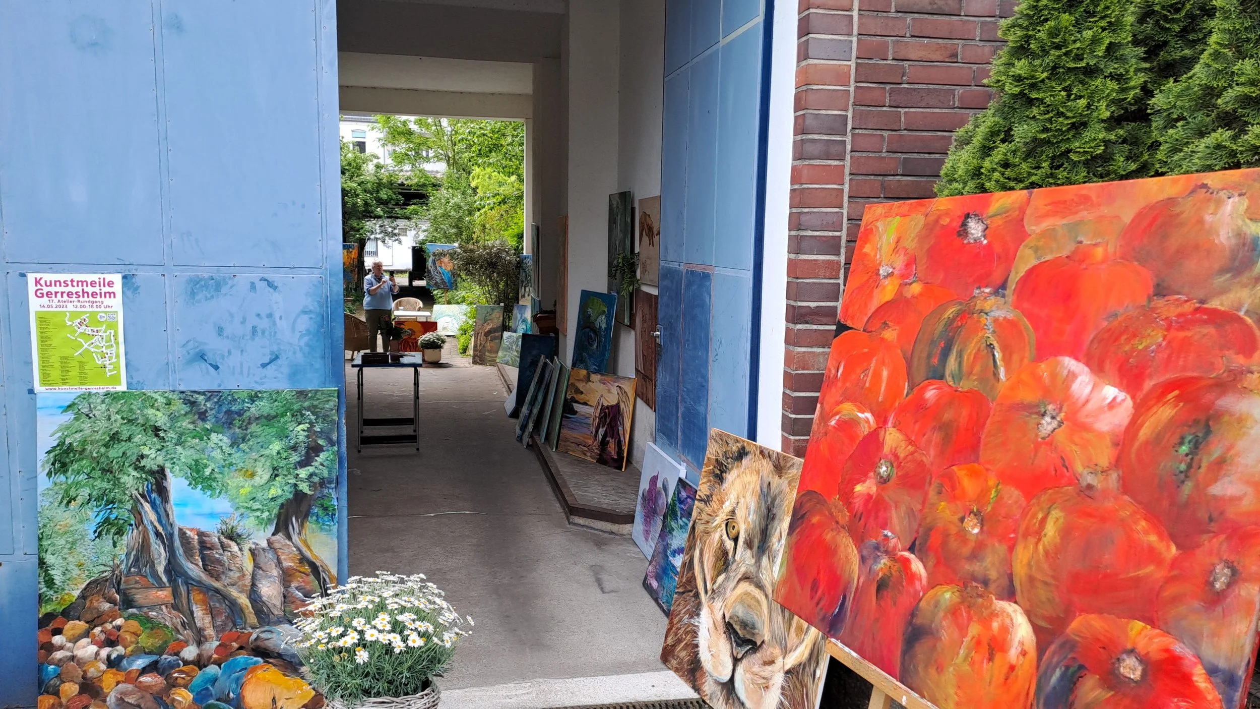 Kunst im Tor bei Wiltrud Miethke und Christa Binninger 