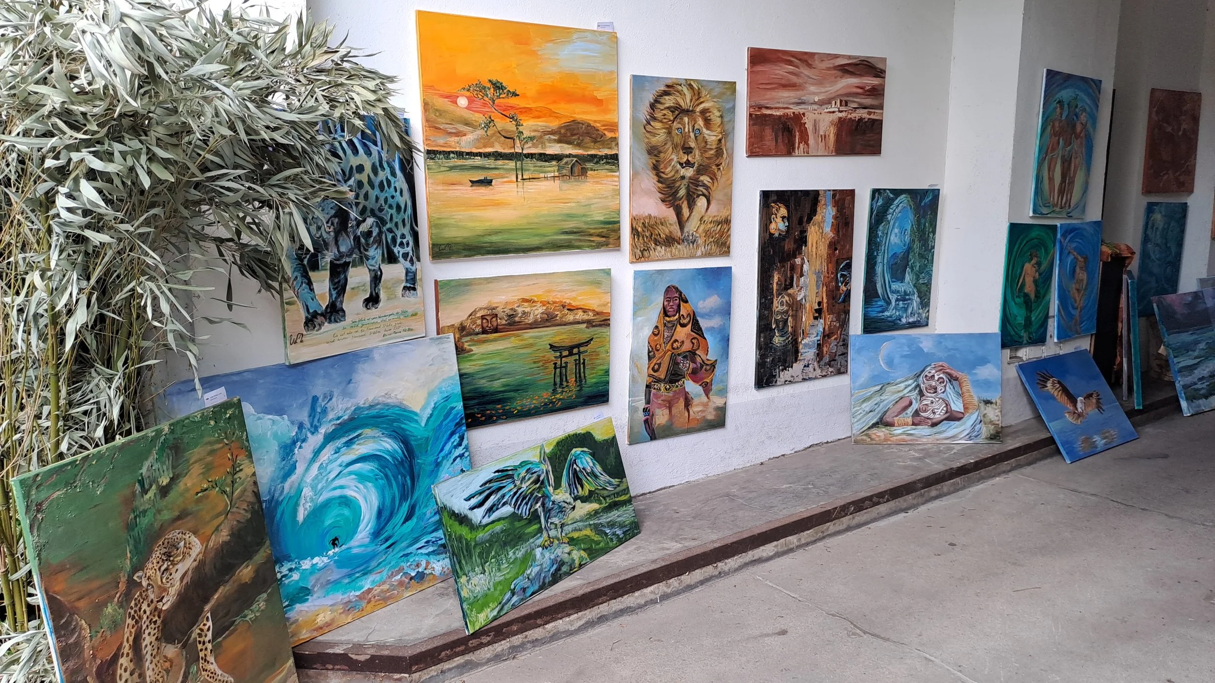 Kunst im Tor bei Wiltrud Miethke und Christa Binninger 