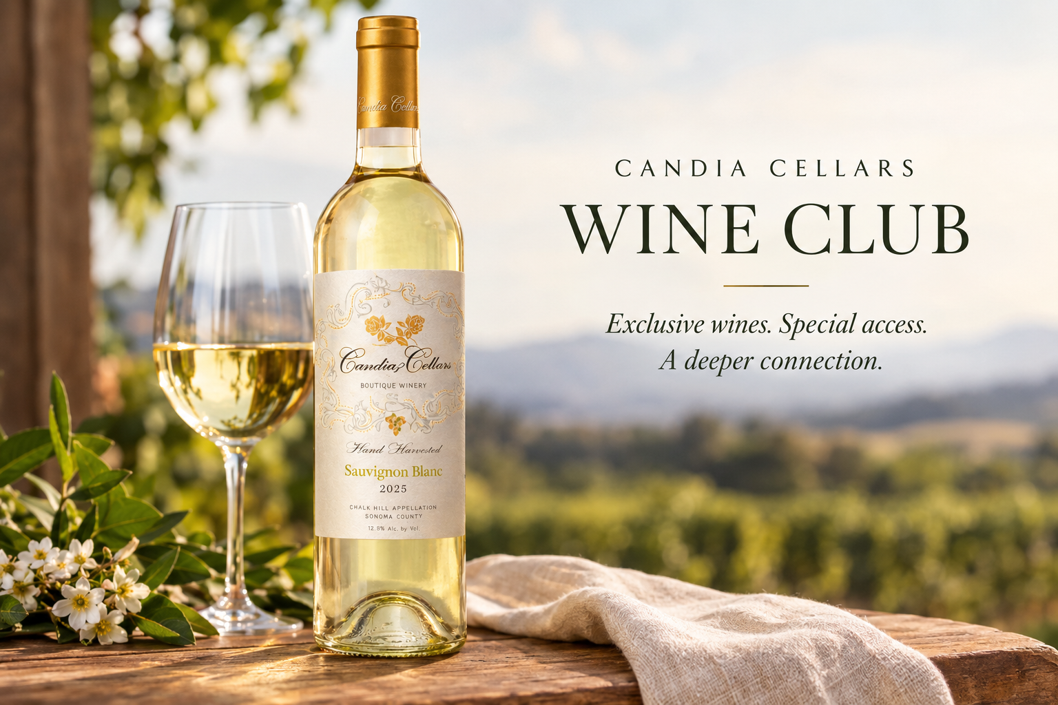 Discover the Candia Cellars Wine Club