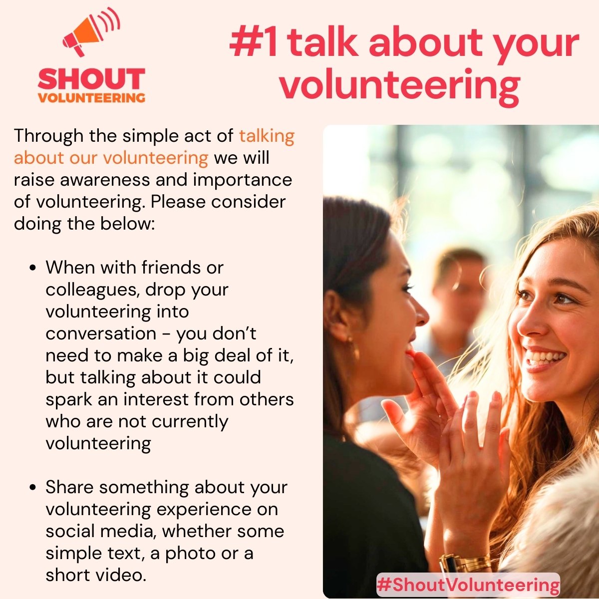 LinkedIn Shout Volunteering 7 Asks #1 talk about volunteering