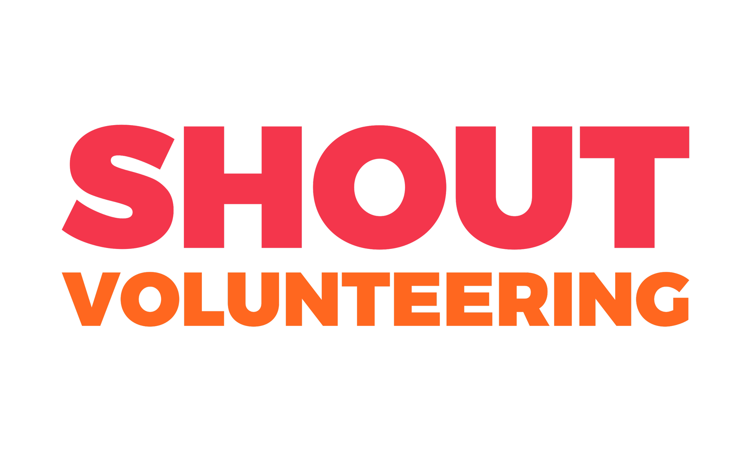 TRANSPARENT Shout Volunteering Text Only