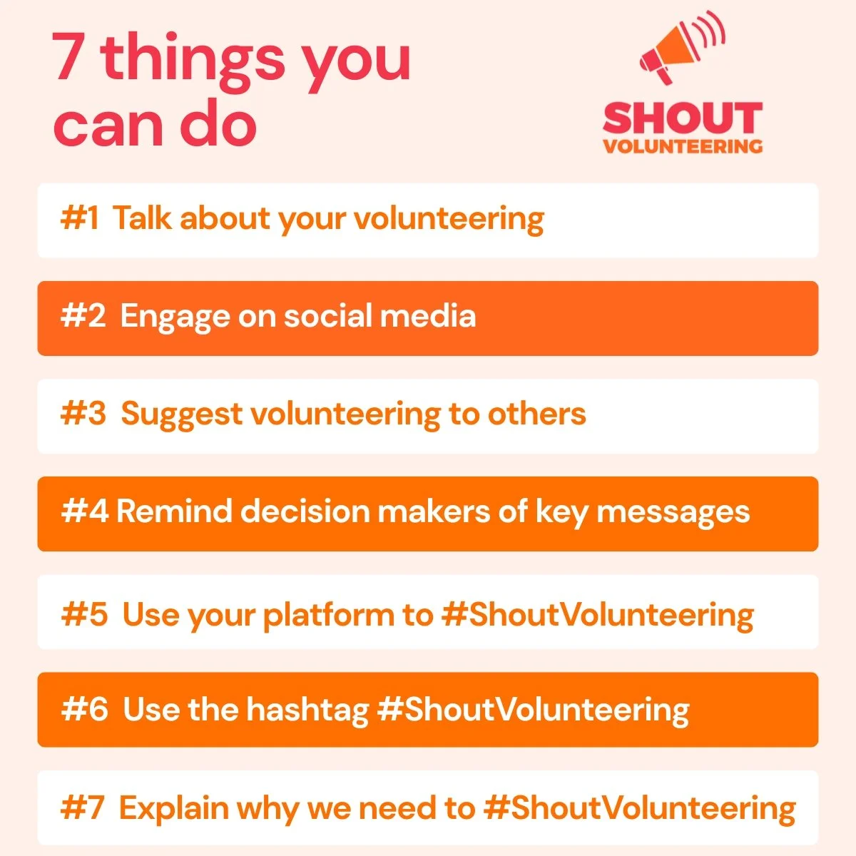 LinkedIn Shout Volunteering 7 Asks Summary