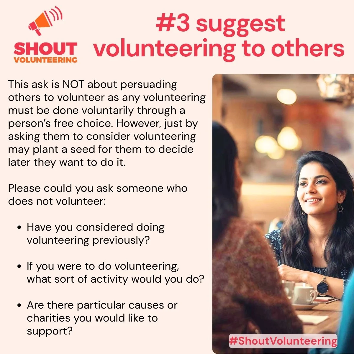 LinkedIn Shout Volunteering 7 Asks #3 suggest volunteering to others