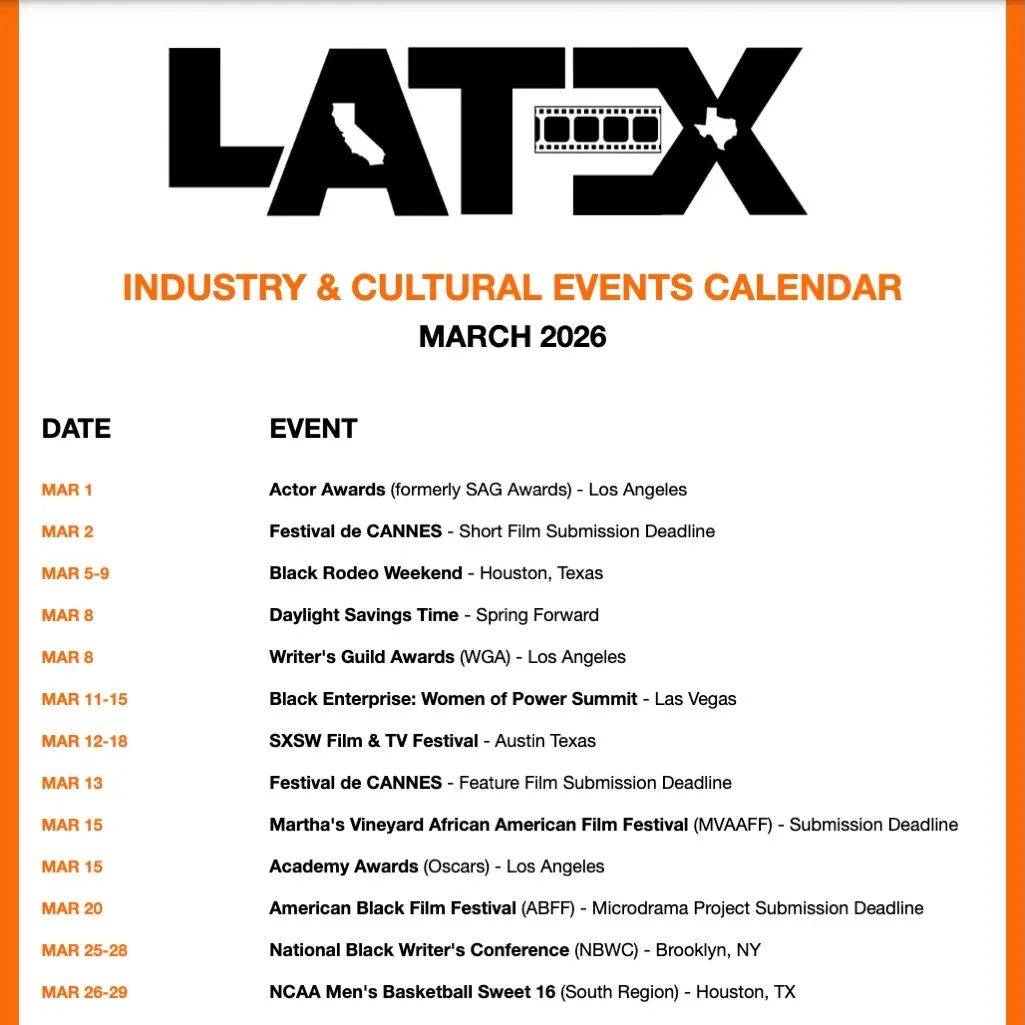It&rsquo;s the last month of Q1. Periodically Latex Media circulates a thoughtfully curated calendar of key industry milestones, cultural moments and gatherings, premieres and market-moving events to a select network of influential creatives and medi