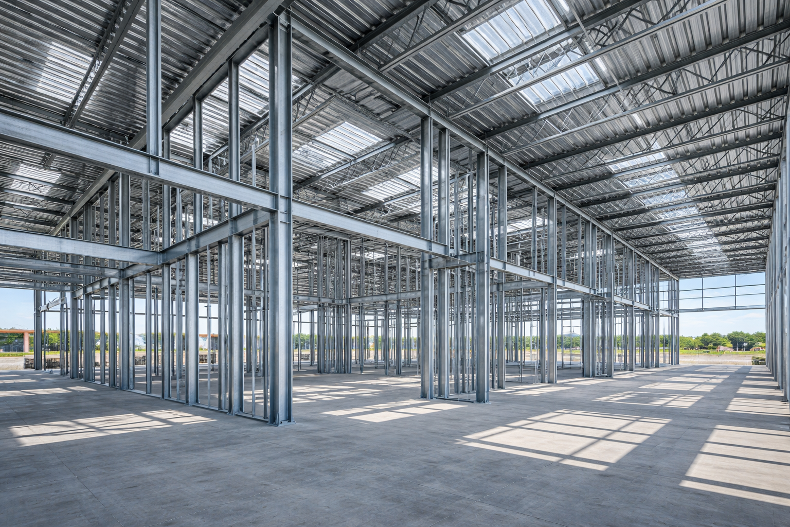 Premium residential steel framing construction in Vancouver BC, showcasing modern structural systems, engineered support framework, and custom high-end home design with open-concept layout