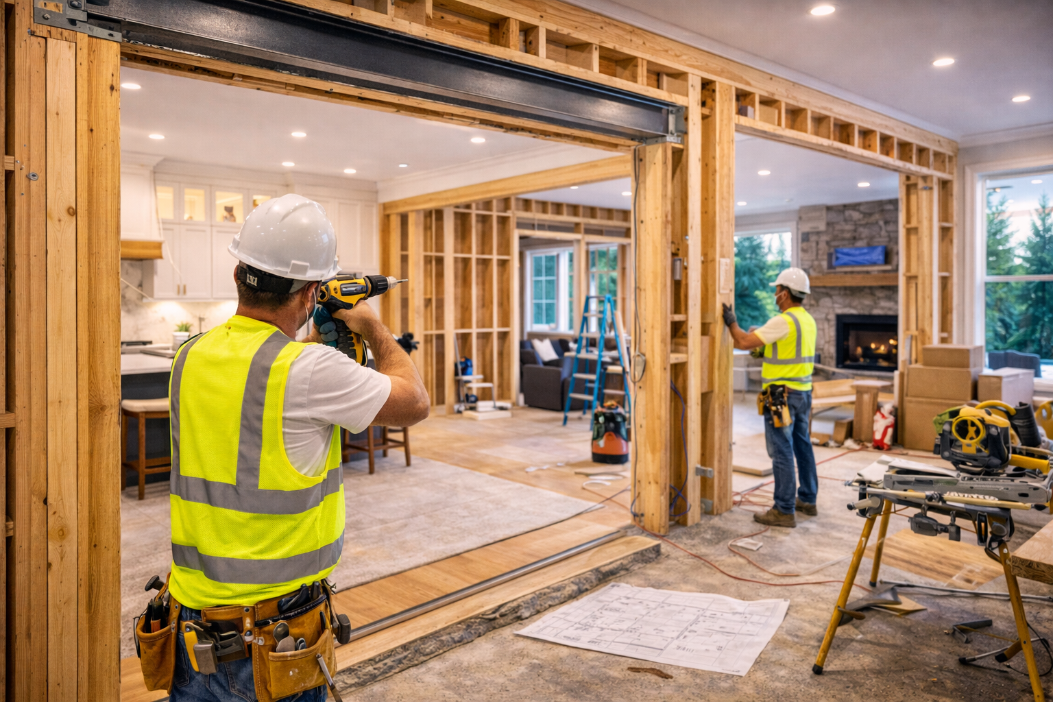 Interior home renovation in Vancouver with modern layout and finishing upgrades