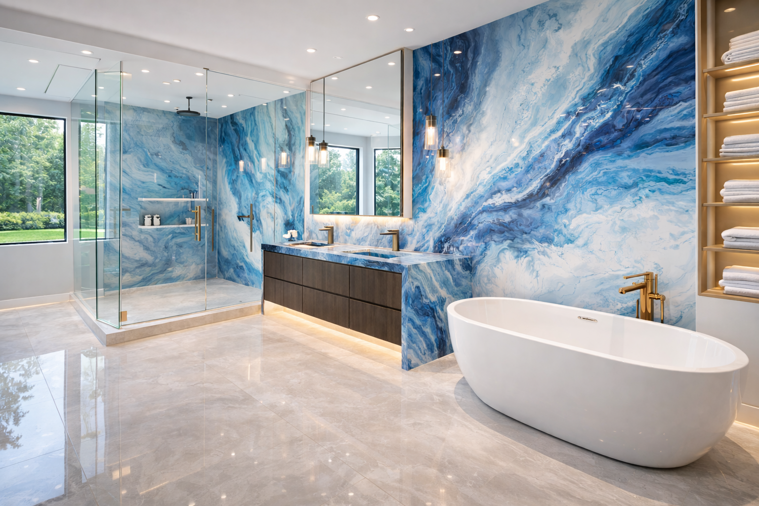 Epoxy countertops and wall systems in Vancouver with seamless durable surface finishes