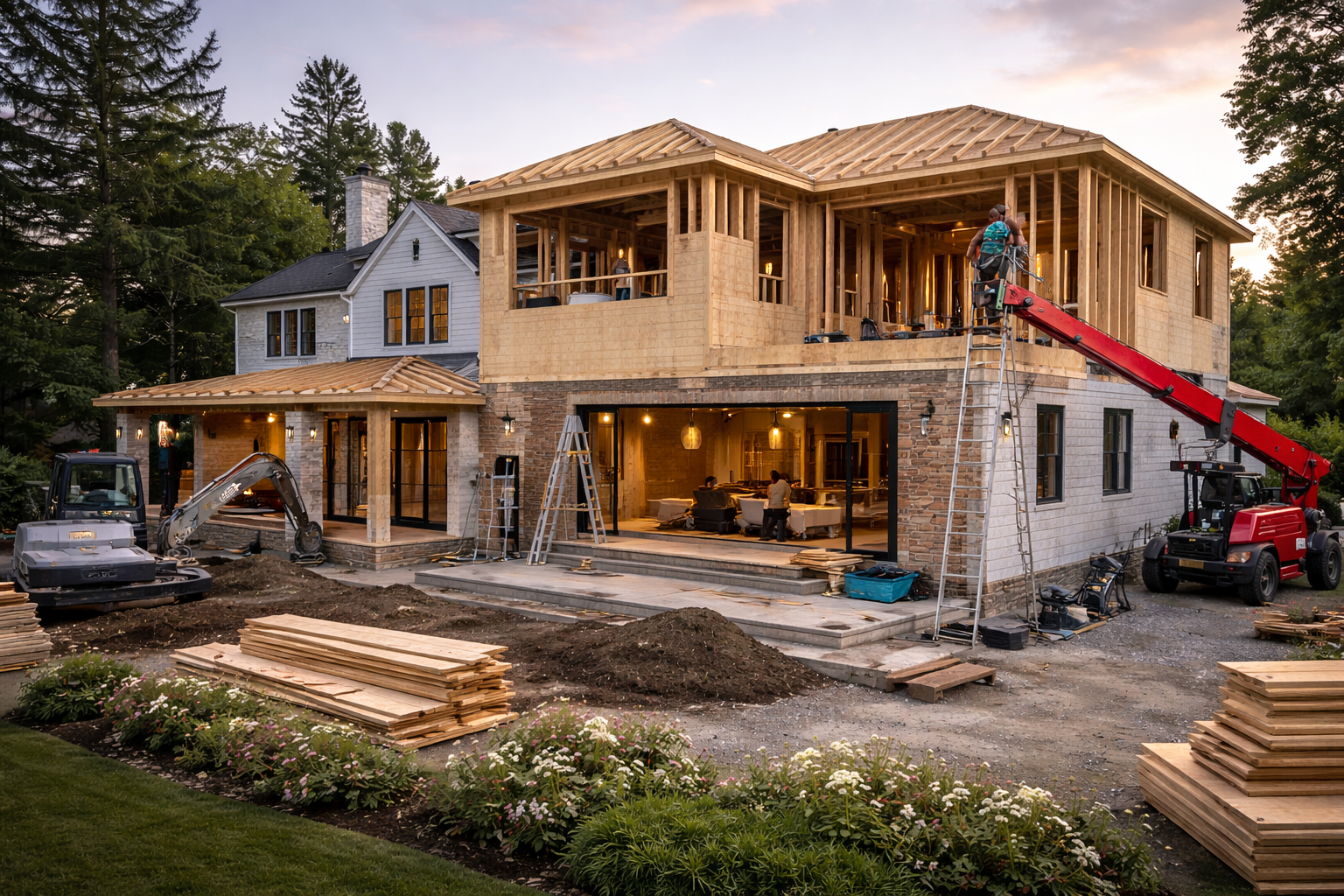 Vancouver home addition construction expanding residential properties with structural extensions and new living spaces