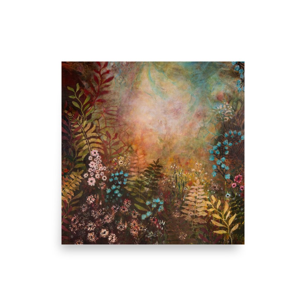 Print of Floral Whispers at Dawn