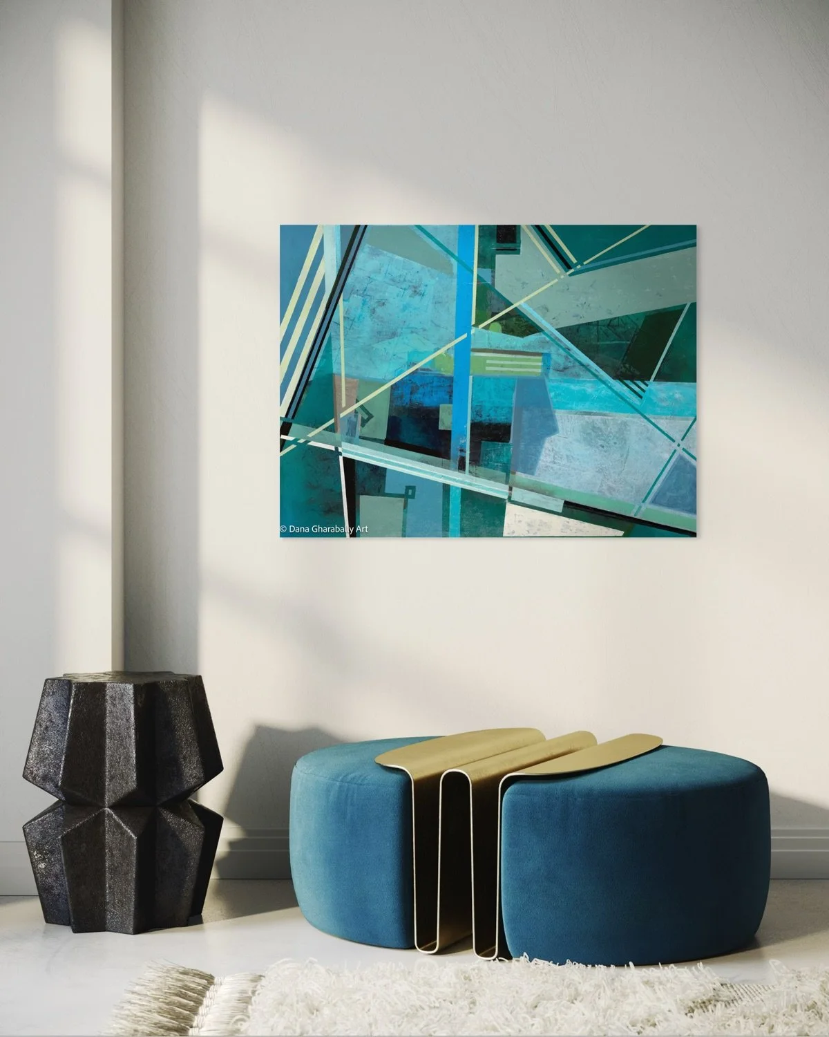 Life's Crossroads in Blue in sitting room.JPG