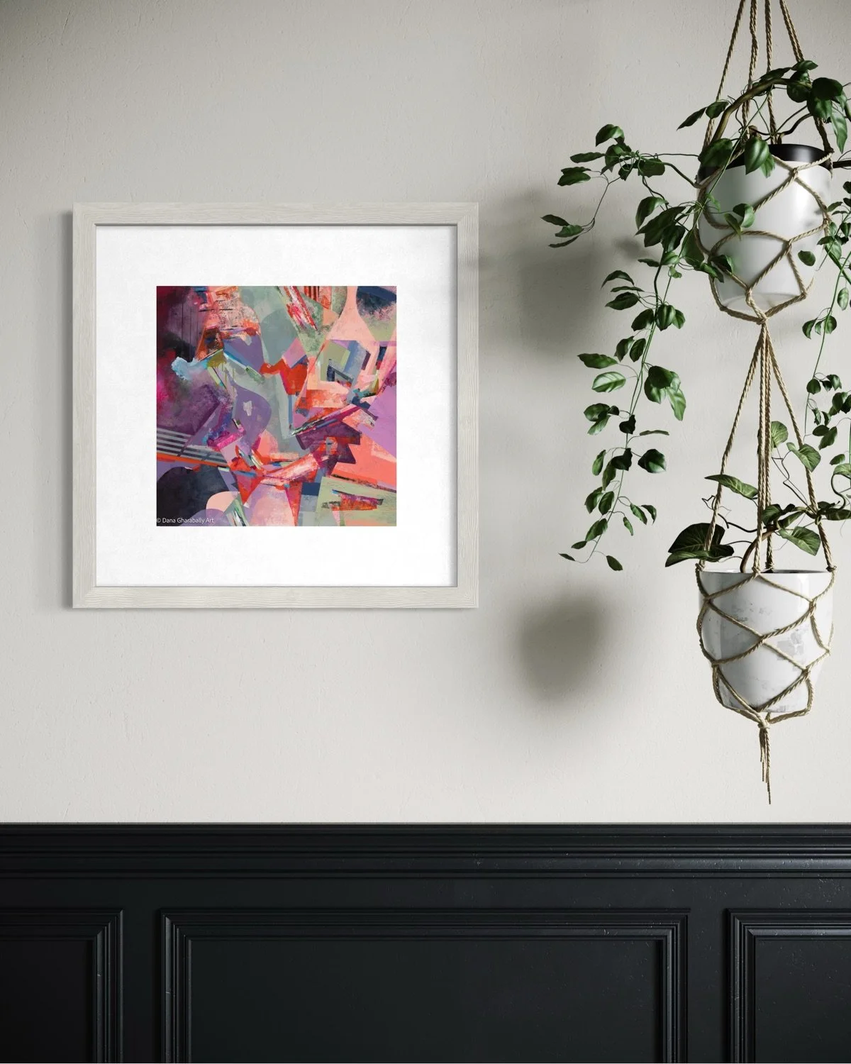 Print of Colour Cascade in frame.JPG