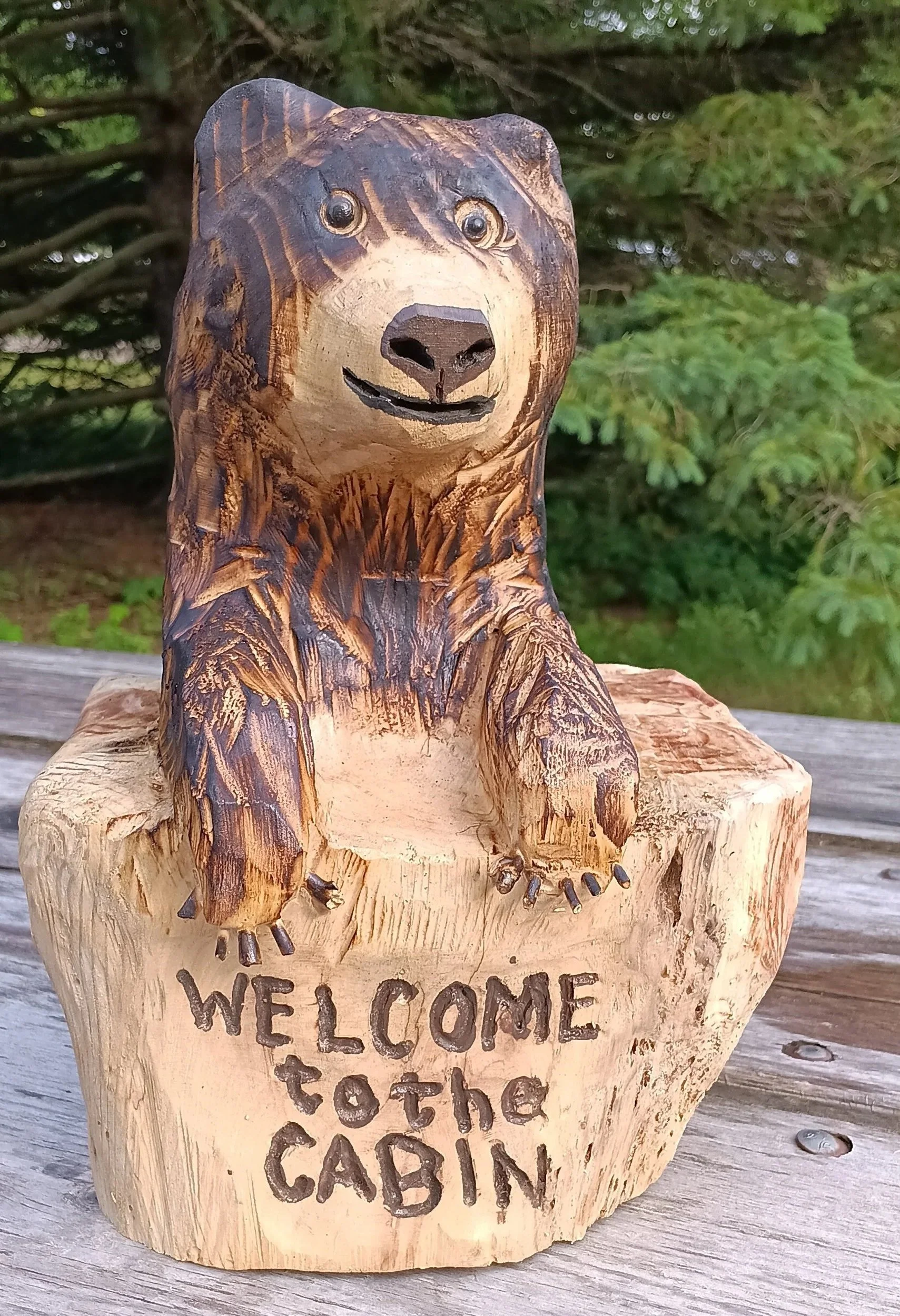 Welcome to the Cabin - Available for purchase at The Arts Marketplace in Grand Rapids, MI