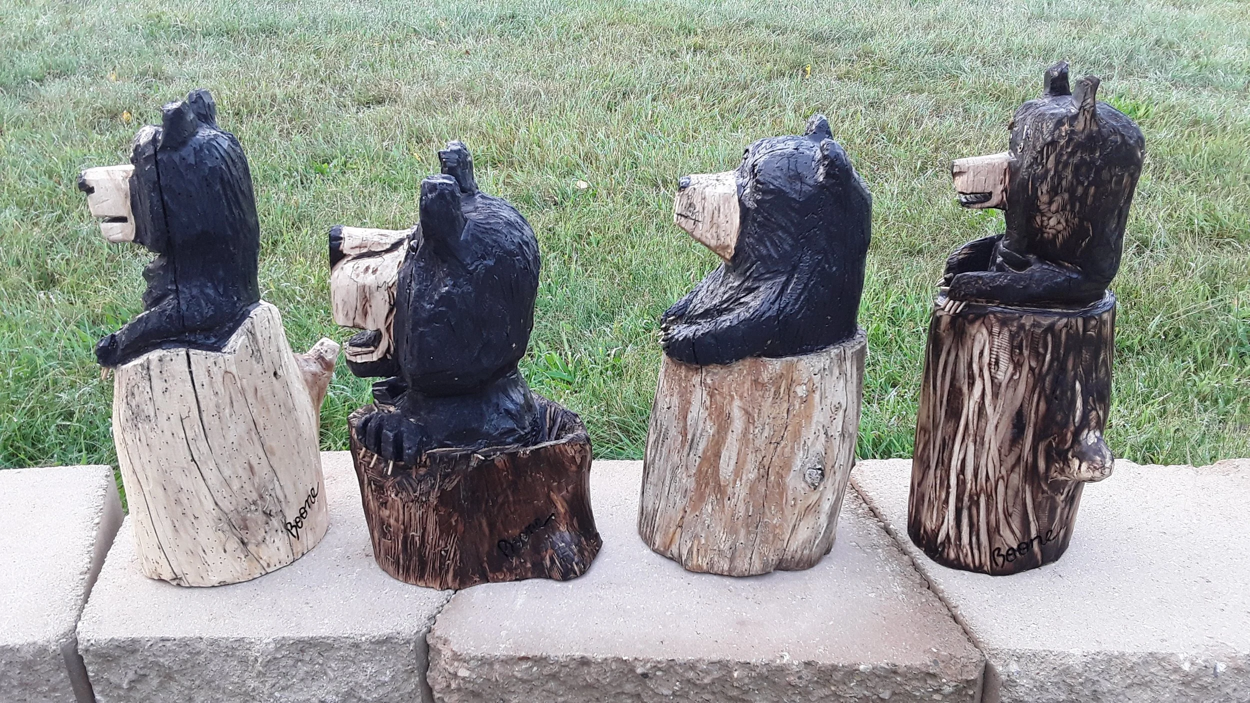 Bears in Stumps - Sold