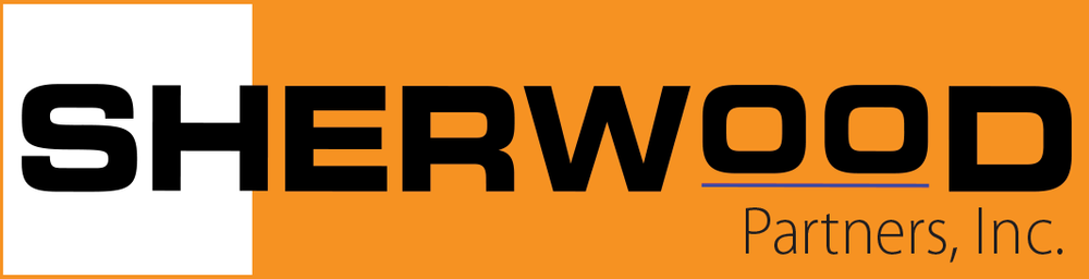 Sherwood Partners, Inc. logo with orange, black, and white colors.