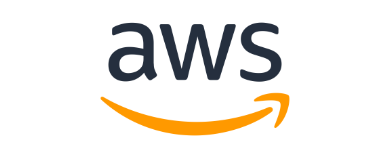 AWS logo with yellow smile symbol