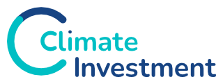 Logo of Climate Investment with stylized letter C in teal and blue