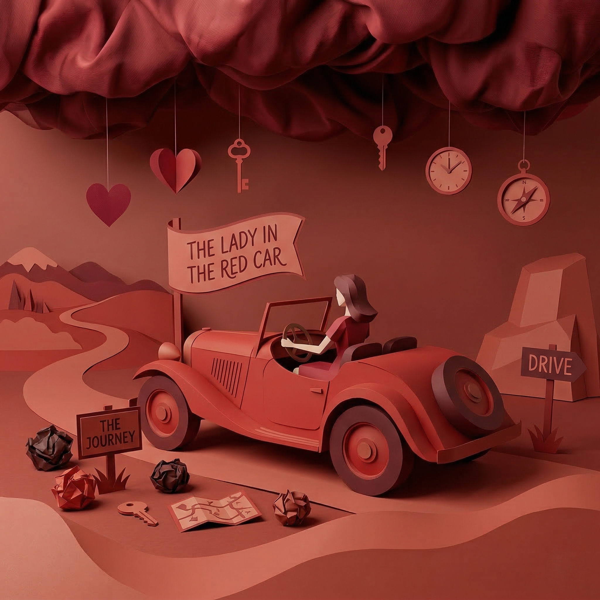 The Lady in the Red Car
