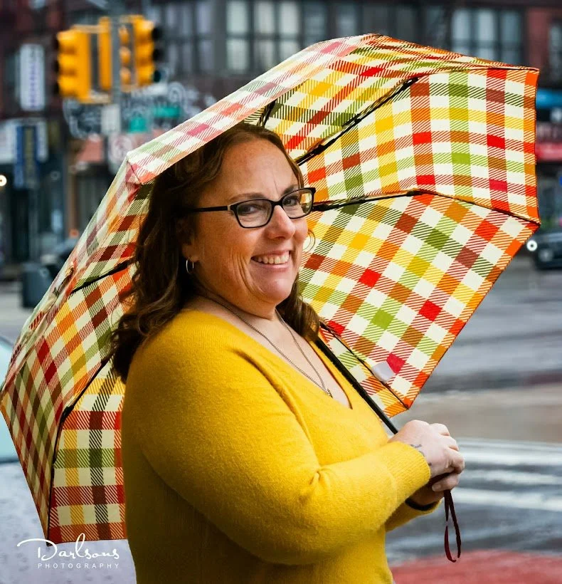 Author Jenn Currie deFouw portrait, contemporary and dark romance writer sharing the story behind her books