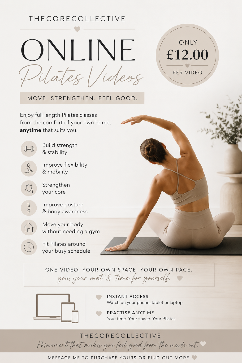 TheCoreCollective Online Pilates Library