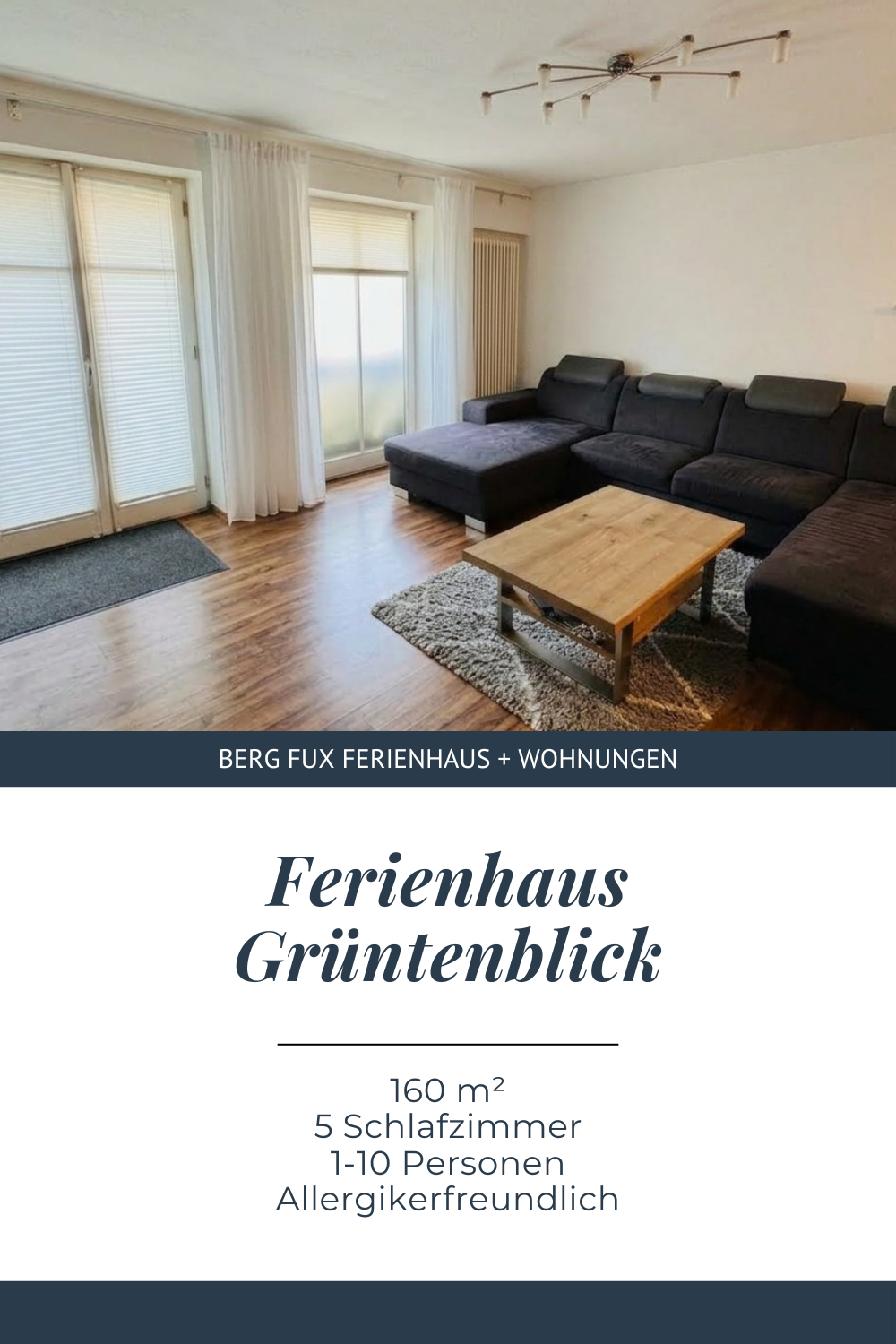Ferienhaus Grüntenblick: Neues Ferienhaus im Allgäu mit 160 m², 5 Schlafzimmern, Dachterrasse & Bergblick im Allgäu.