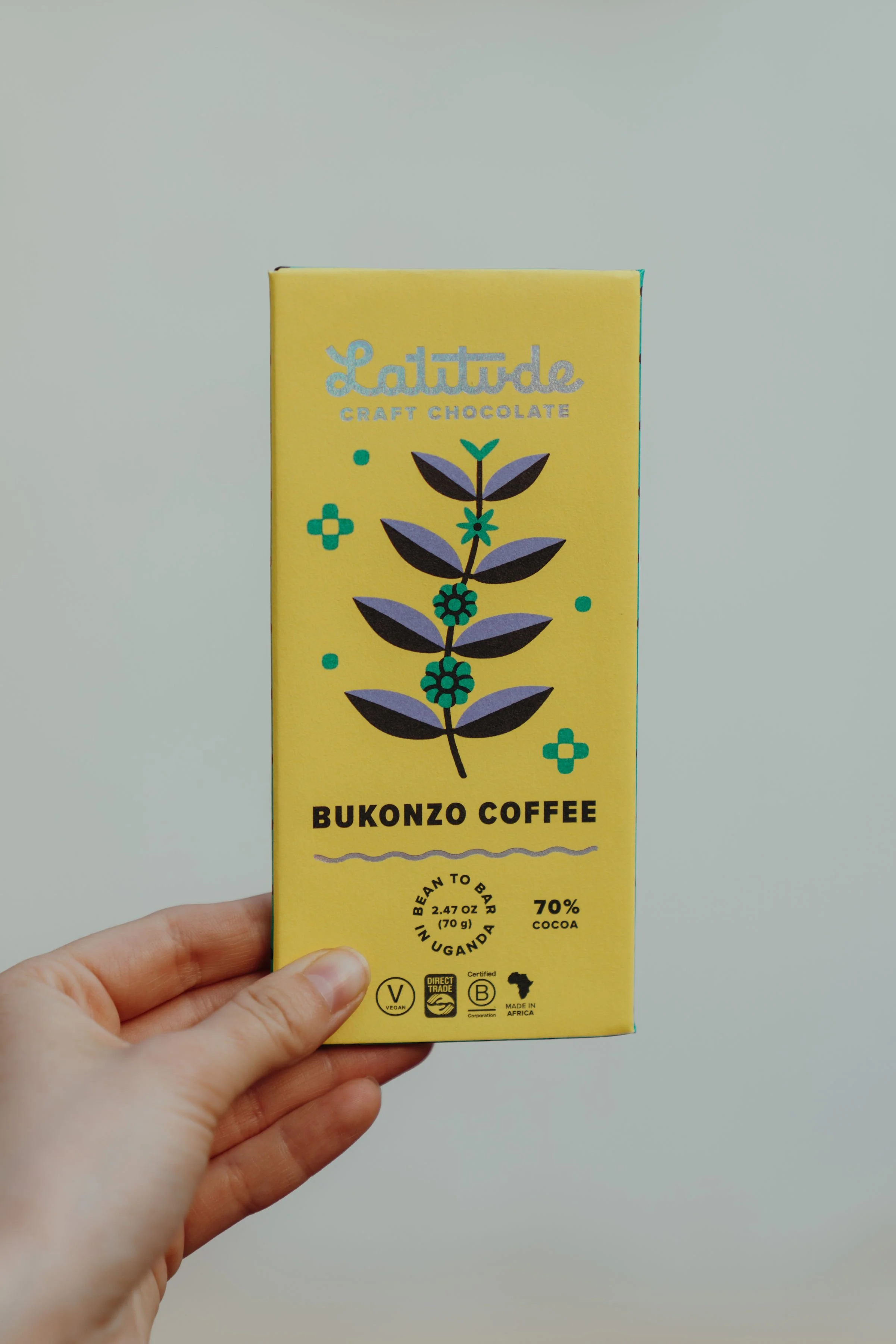 Latitude Craft Chocolate - Bukonzo Coffee 70%