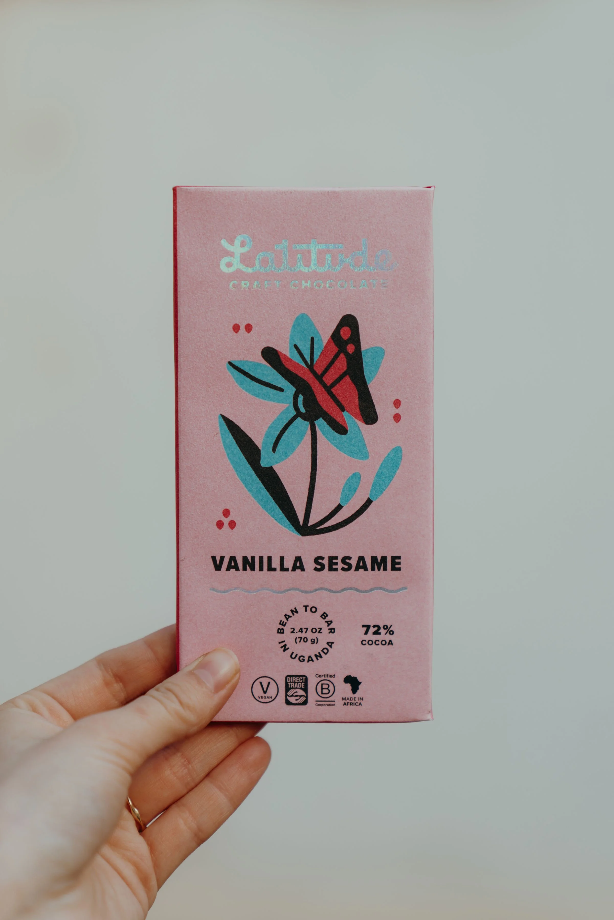 Latitude Craft Chocolate - Vanilla Sesame 72%