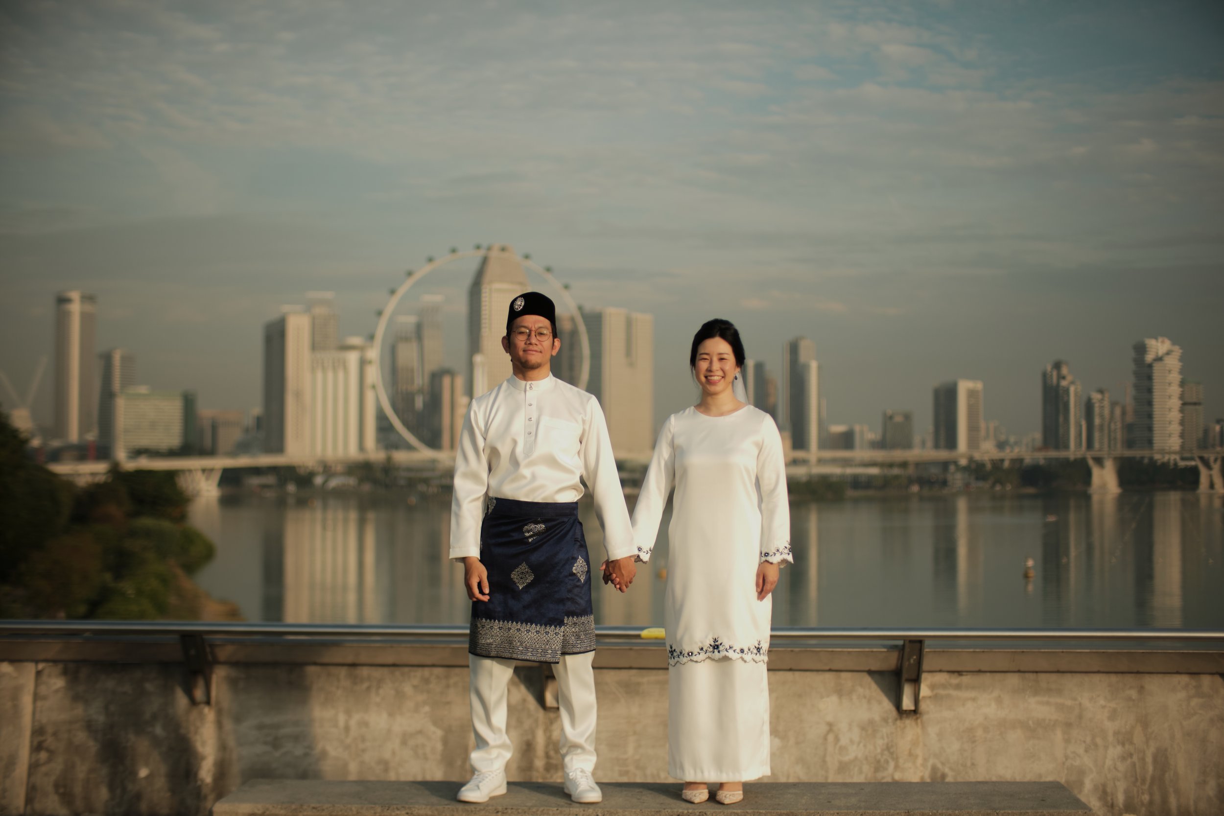 singapore marina barrage malay chinese pre-wedding photoshoot